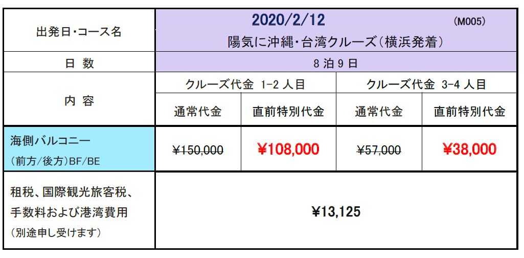 ダイヤモンド プリンセス日本発着クルーズ 直前キャンペーン 第2弾 Cruisevacations